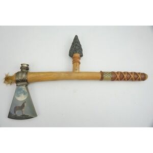 Bradford Exchange Mystic Spirits Display Vivi Crandall Wolf Tomahawk Excellent